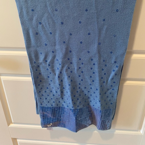 DG 2 by Diane Gilman Light Blue Knit Wrap with Sequins - Picture 2 of 6